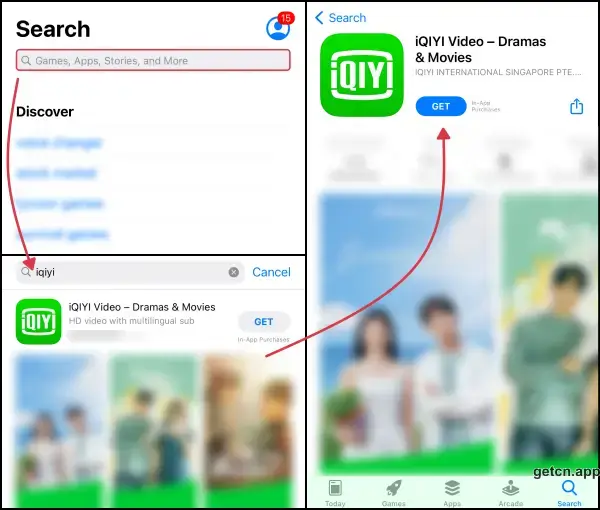 iQIYI international is available on App Store (overseas)